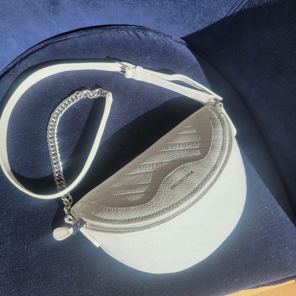 Balenciaga souvenir XXS AJ Logo Embossed Fanny Pack Bag